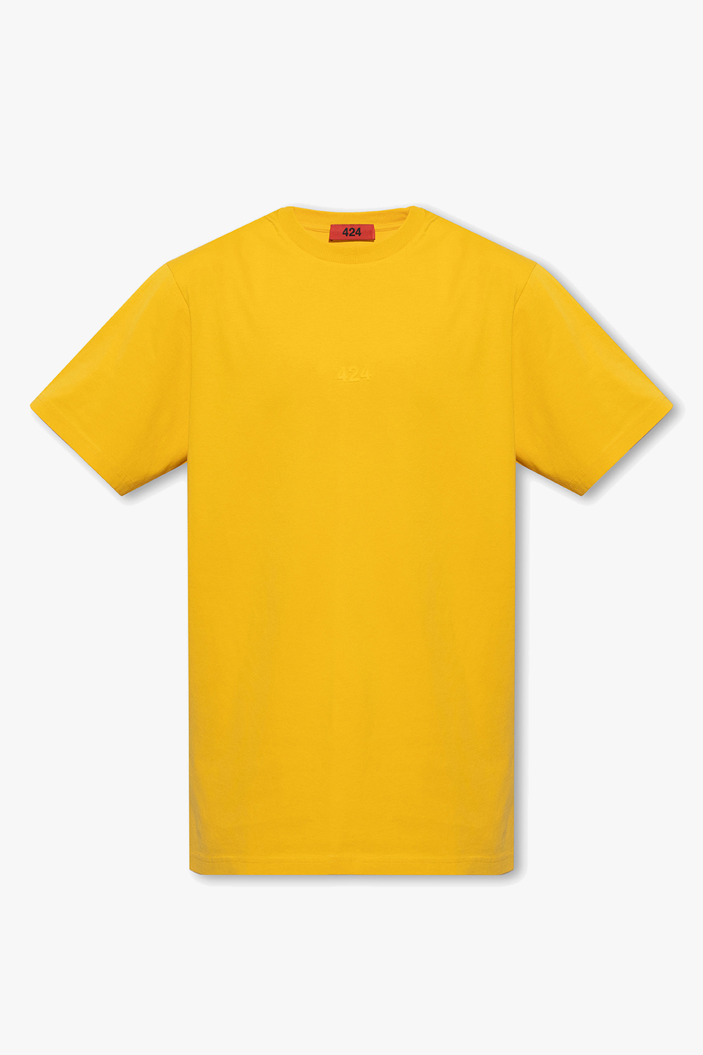 shirt with logo 424 - Organic Cotton Boat Neck T-shirt